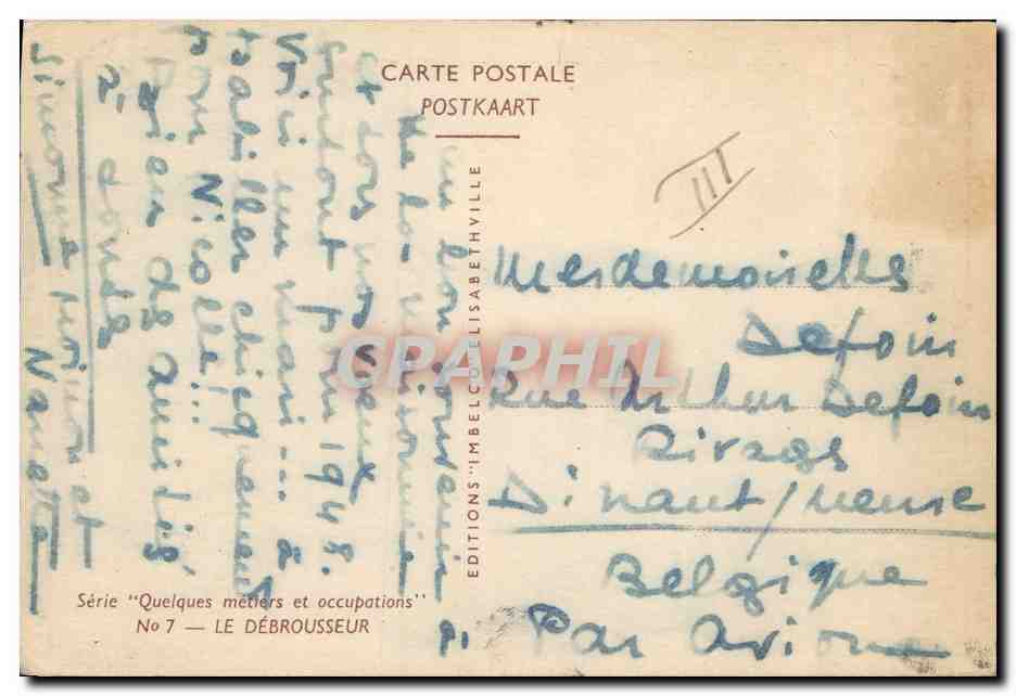 CPA Negre Homme de couleur Le debrousseur Afrique — Rückseite