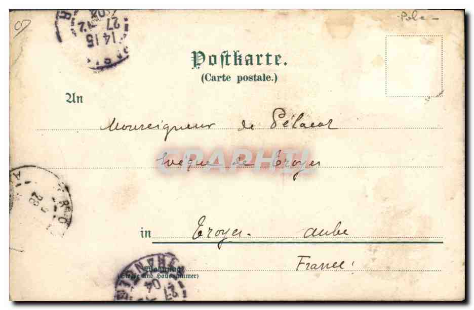 CPA Gruss aus der katholischen Mission in Pela Namaqualand Hottenotten Polaire — Rückseite