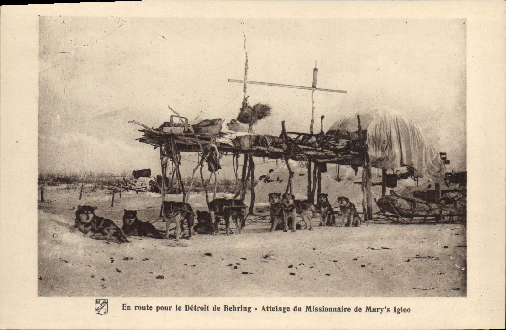 En route pour le Détroit de Behring — Attelage du Missionnaire de Mary's Igloo