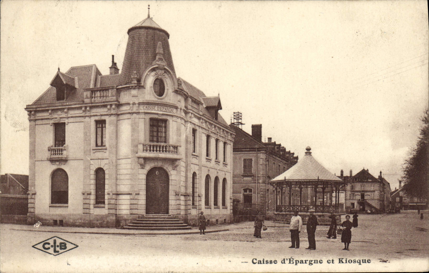 CPA Banque Caisse d'Epargne et kiosque Epernay