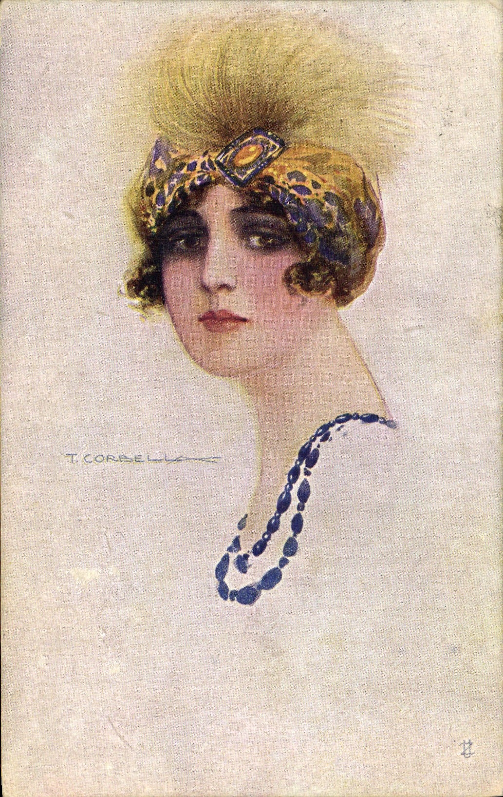 CPA Fantaisie Illustrateur Corbella Femme