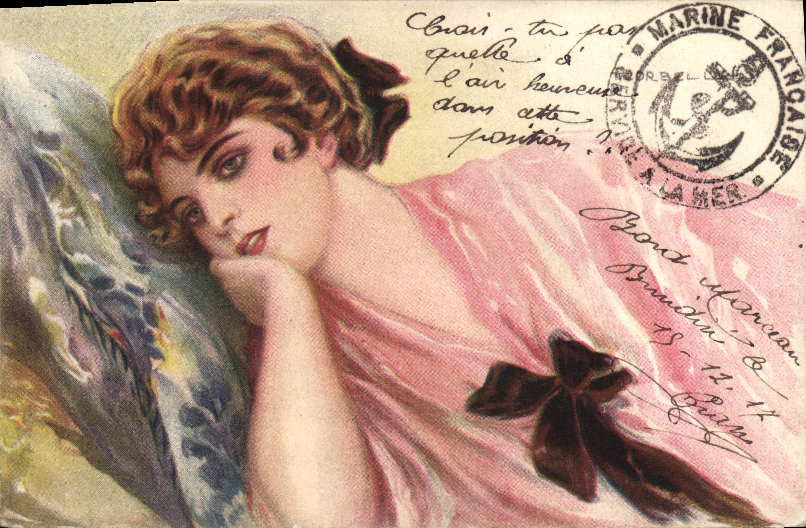CPA Fantaisie Illustrateur Corbella Femme