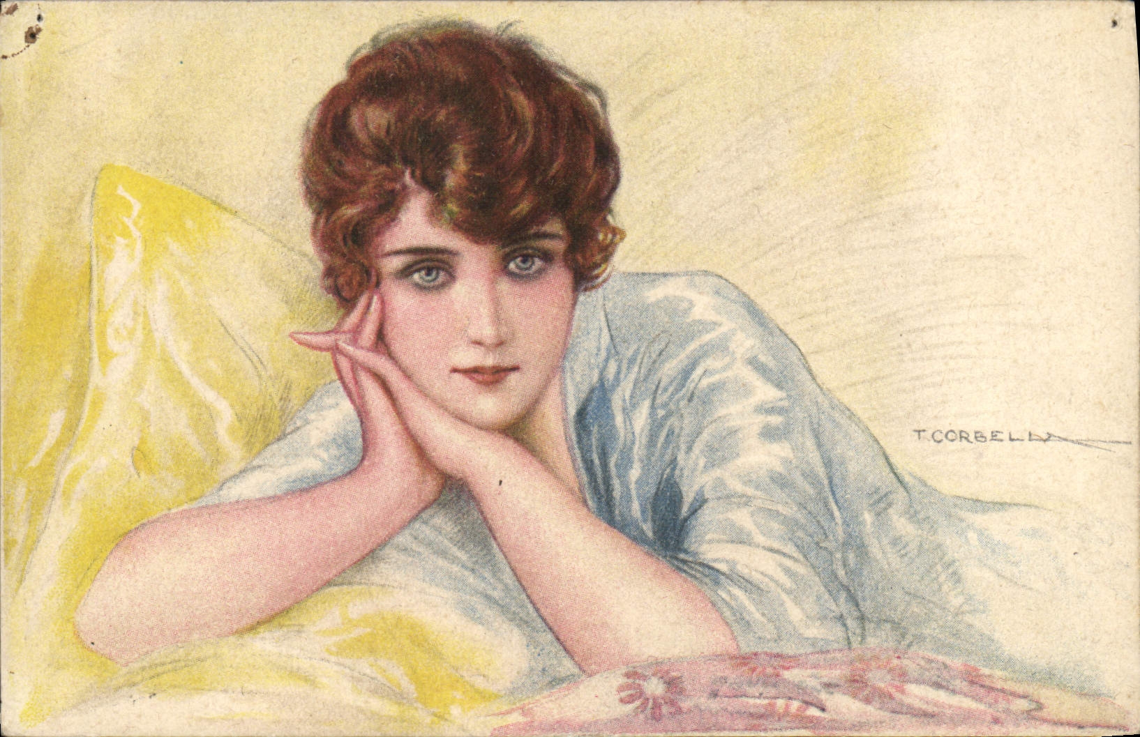 CPA Fantaisie Illustrateur Corbella Femme