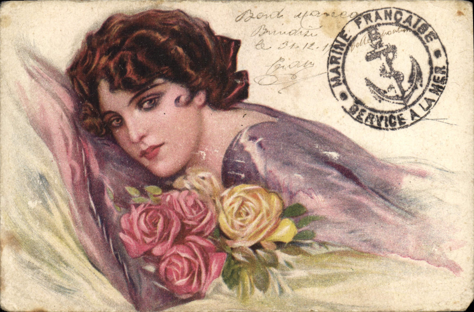 CPA Fantaisie Illustrateur Corbella Femme