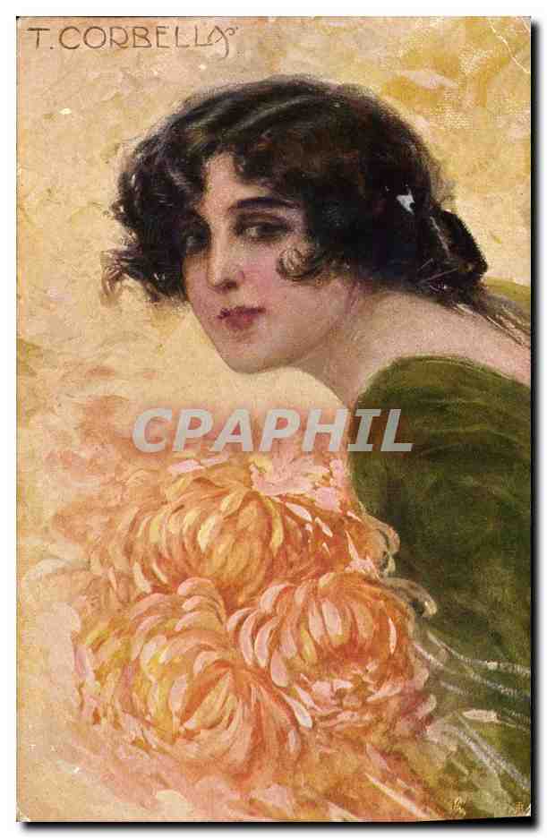 CPA Fantaisie Illustrateur Corbella Femme