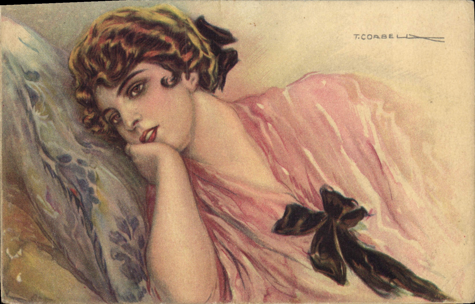 CPA Fantaisie Illustrateur Corbella Femme