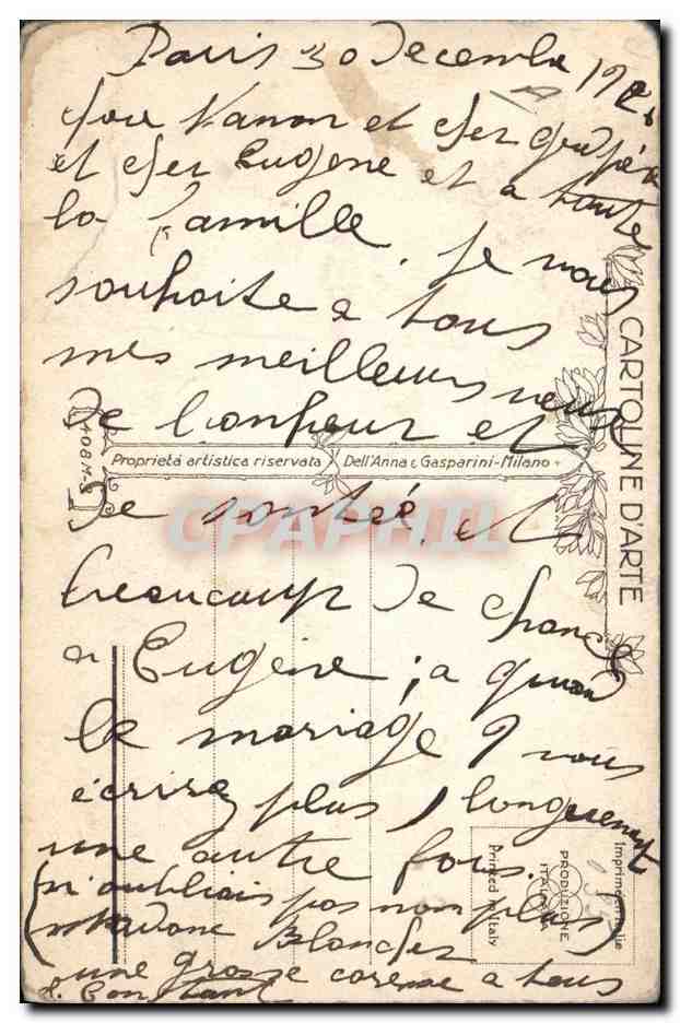 CPA Fantaisie Illustrateur Corbella Femme — Rückseite