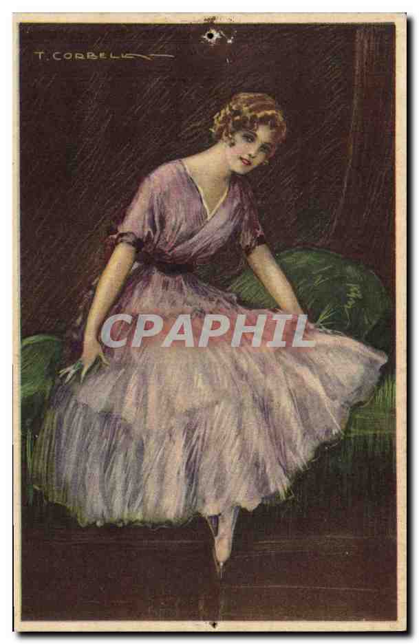 CPA Fantaisie Illustrateur Corbella Femme