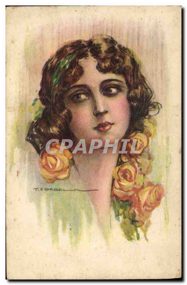 CPA Fantaisie Illustrateur Corbella Femme