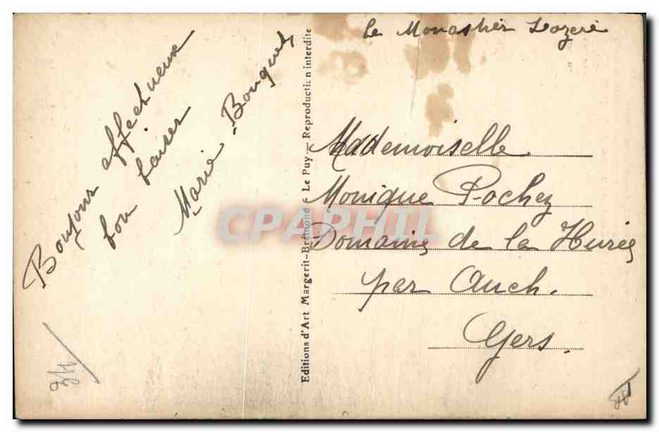 CPA Folklore La paysanne au chapeau a l'ombrage  — Rückseite