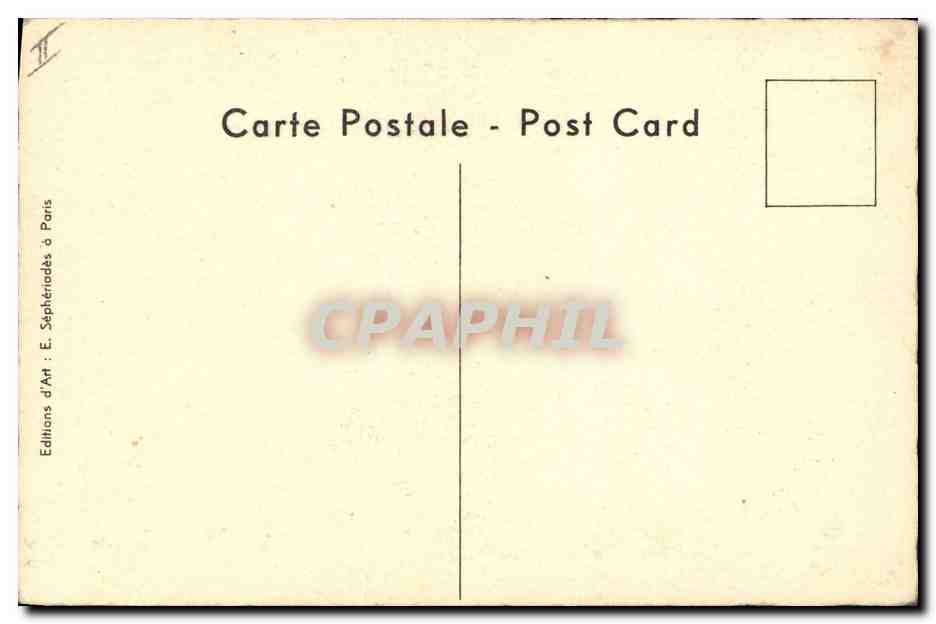 CPA Folklore Auvergne  — Verso