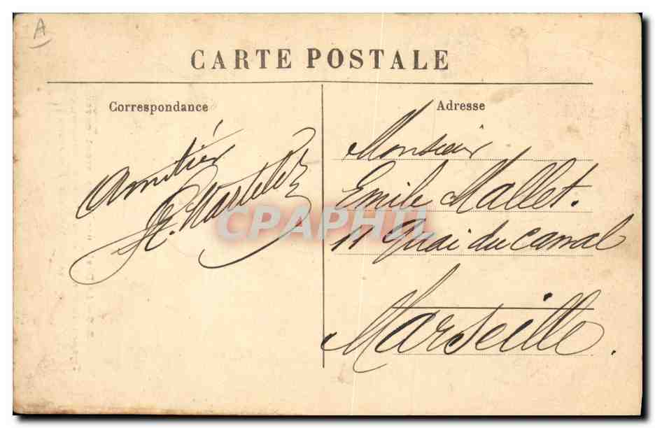 CPA Folklore La devideuse de chanvre et son rouet Cevennes — Verso