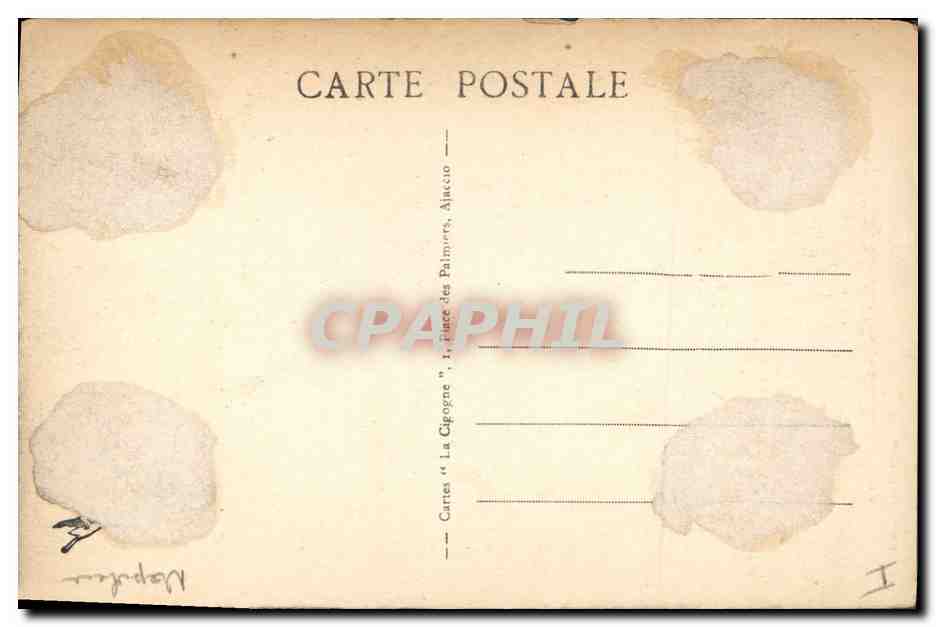 CPA Napoleon 1er Ajaccio Napoleon Bonaparte au Pont d'Arcole — Rückseite