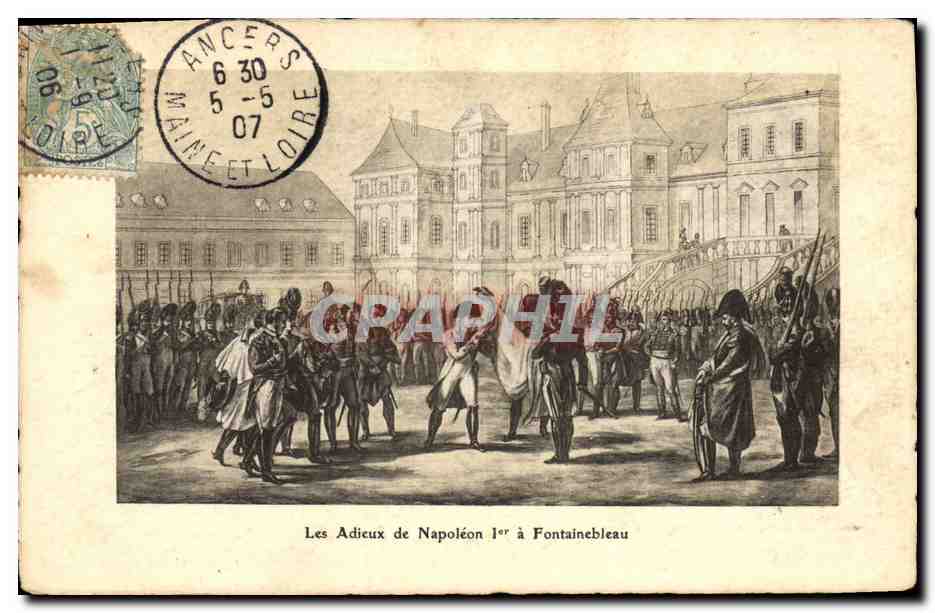 CPA Napoleon 1er Les adieux a Fontainebleau