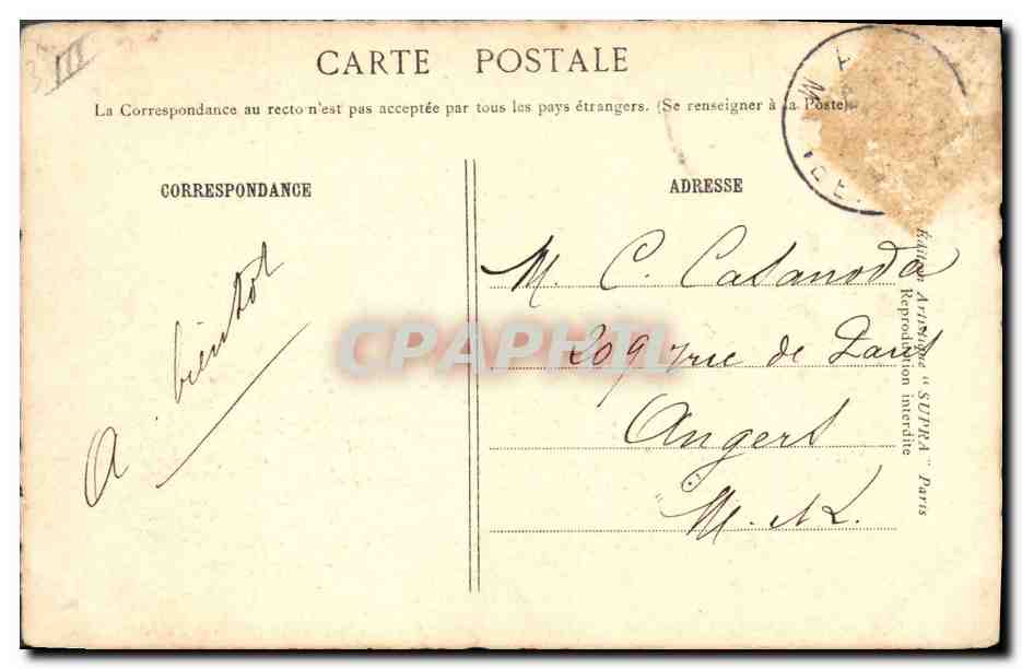 CPA Napoleon 1er Les adieux a Fontainebleau — Rückseite