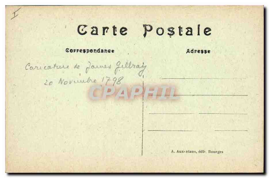 CPA Napoleon 1er Combat pour un tas de fumier ou Jack Tar John Bull boxant Boxe — Rückseite