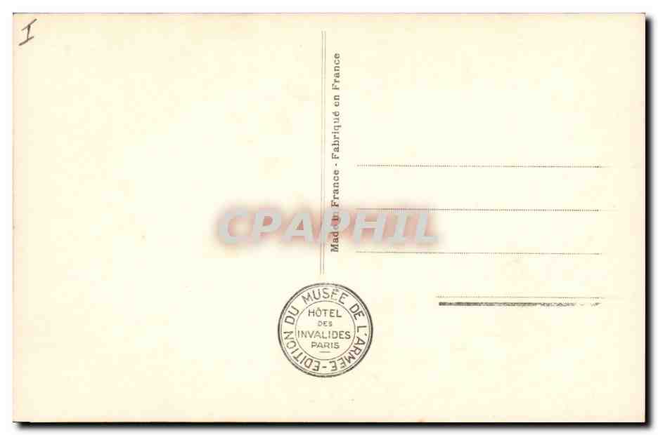 CPA Napoleon 1er Invalides Steuben Mort de Napoleon 1er — Rückseite