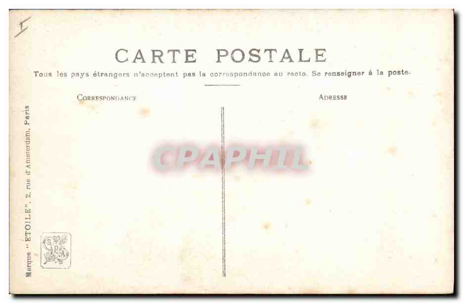 CPA Napoleon 1er Salon 1908 Chartier Il est quatre heures — Rückseite
