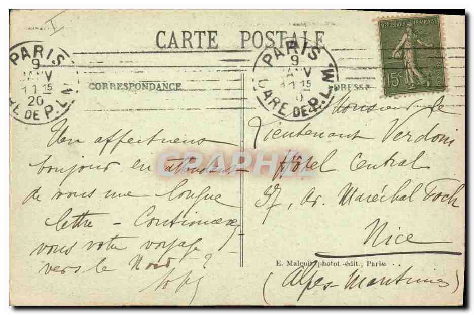 CPA Vincennes Daumesnil  — Verso