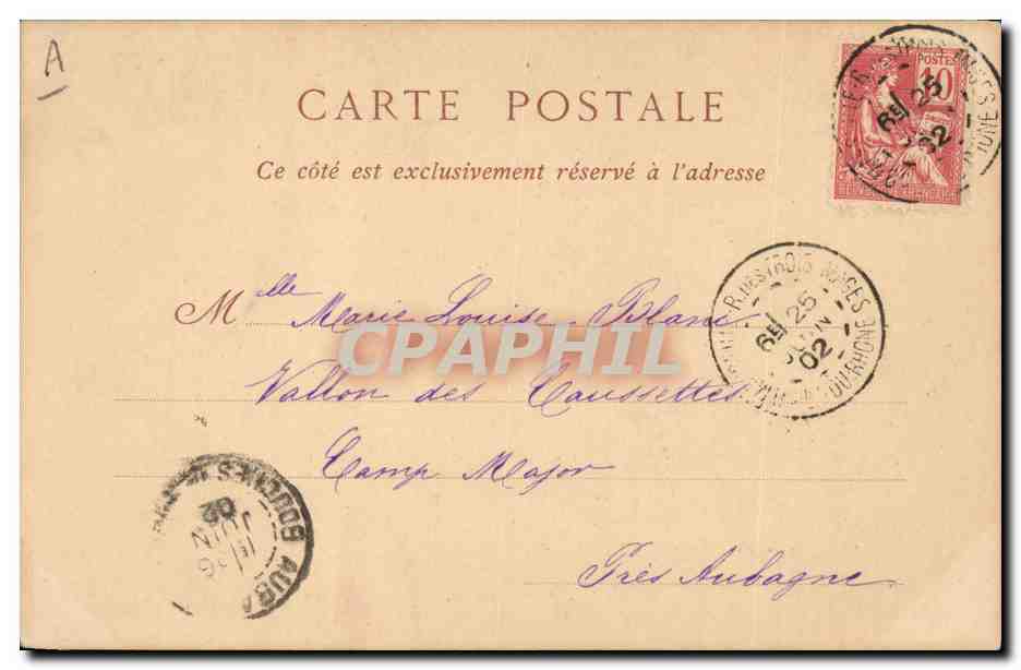 CPA Princesse de Lamballe Amie de Marie Antoinette — Verso