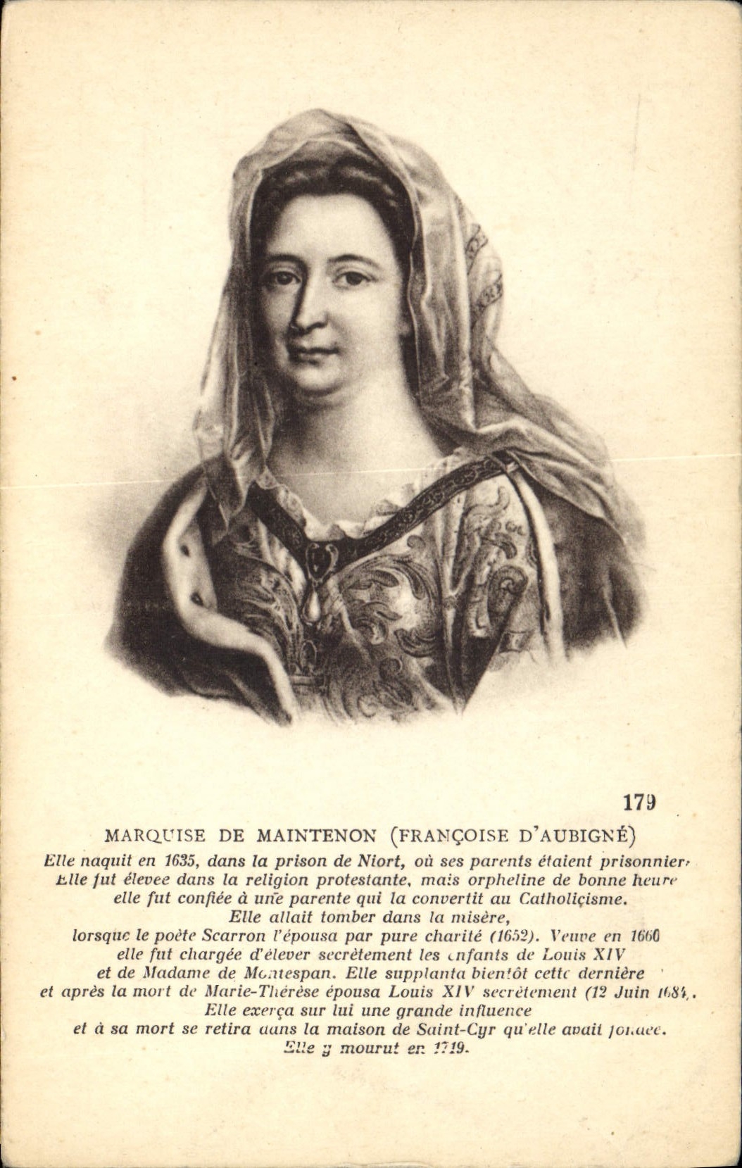 CPA Marquise de Maintenon Francoise d'Aubigne