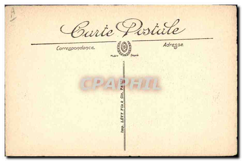 CPA Gabrielle d'Estrees Maitresse de Henri IV — Verso
