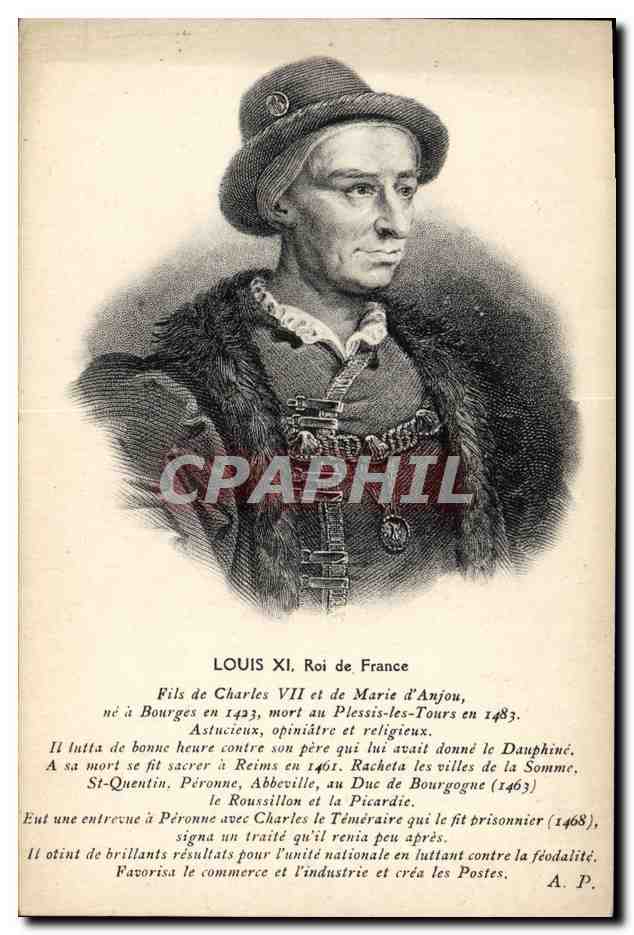 CPA Louis XI Roi de France