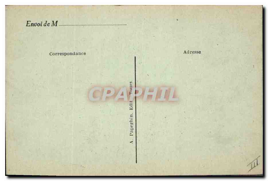 CPA Louis XI Roi de France — Verso