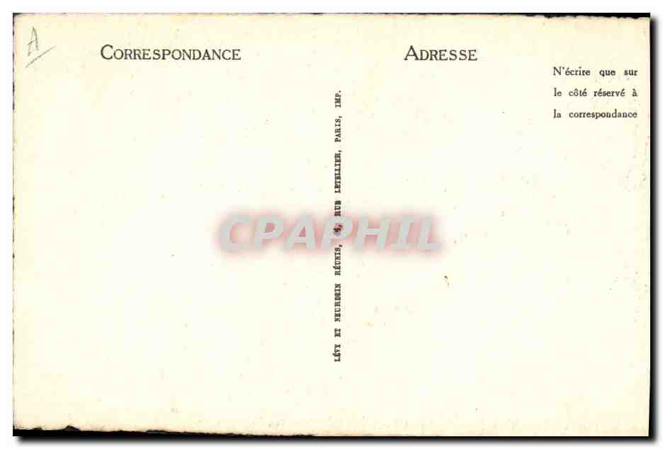 CPA Baron Thenard Chimiste — Verso