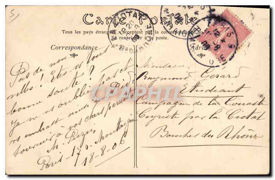 CPA Roi de Rome Napoleon II — Rückseite