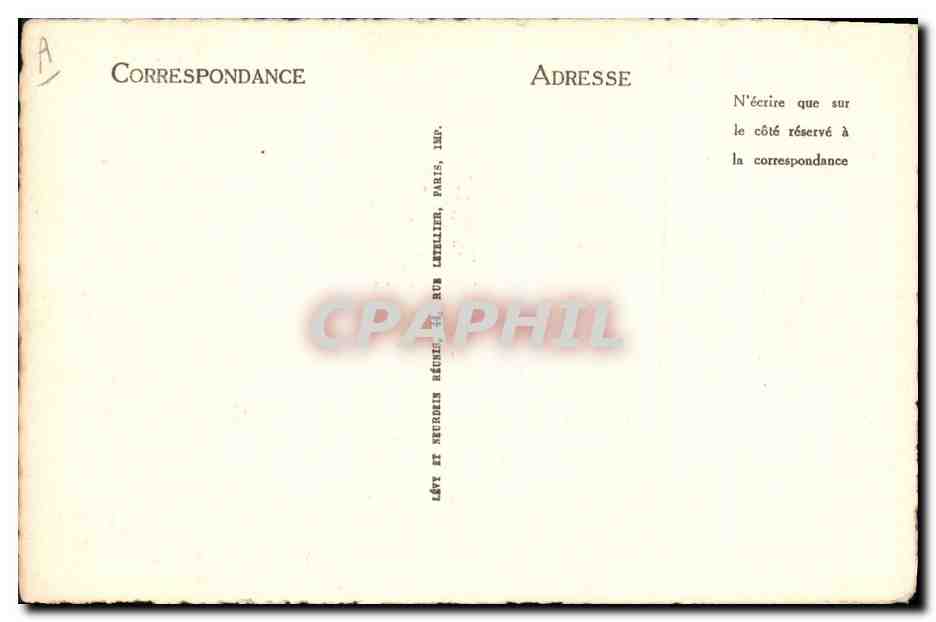 CPA Ramolino Marie Laetitia — Verso