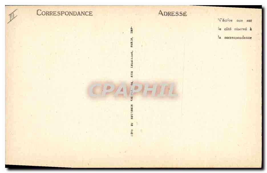CPA Henri III Roi de France — Verso