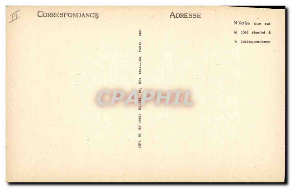CPA Charles VII Roi de France — Verso