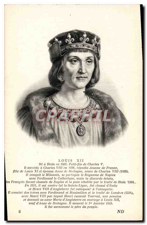 CPA louis XII Roi de France