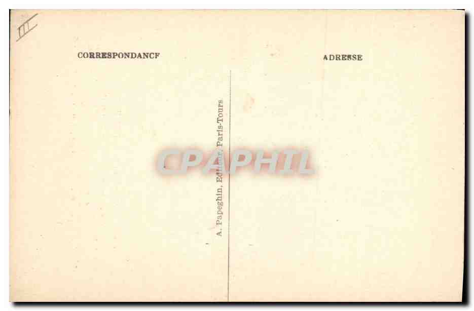 CPA Anne de Bretagne — Verso