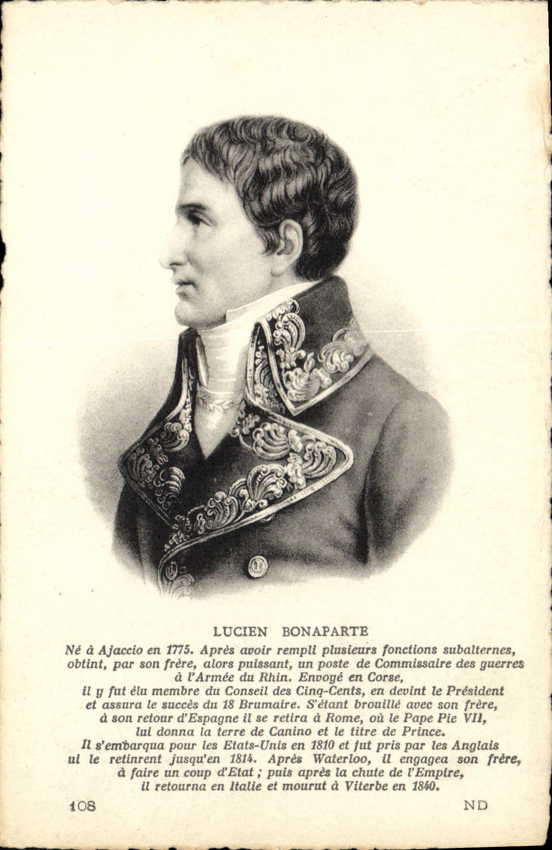 CPA Louis Bonaparate Napoleon