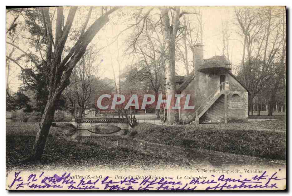 CPA Colombophilie Versailles Parc du Petit Trianon Le colombier