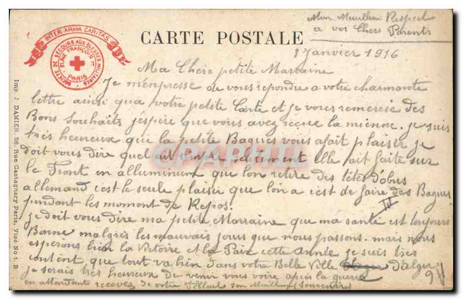 CPA Militaria Musee de l'armee Paris Obus de 420 tombe pres de Verdun — Rückseite