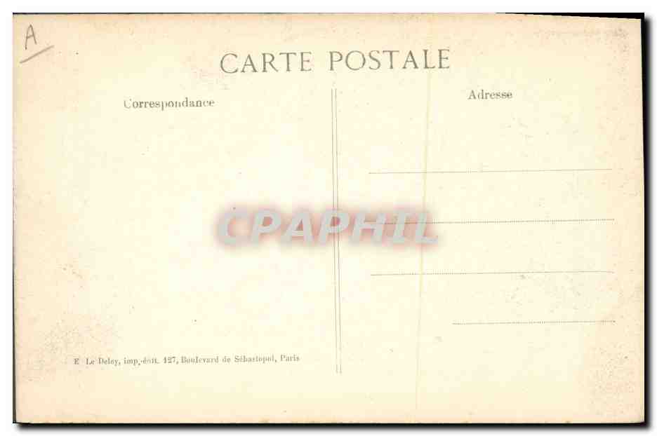 CPA Militaria Un detachement de Zouaves Foret de Laigne Bataille de Vic sur l'Aisne — Rückseite