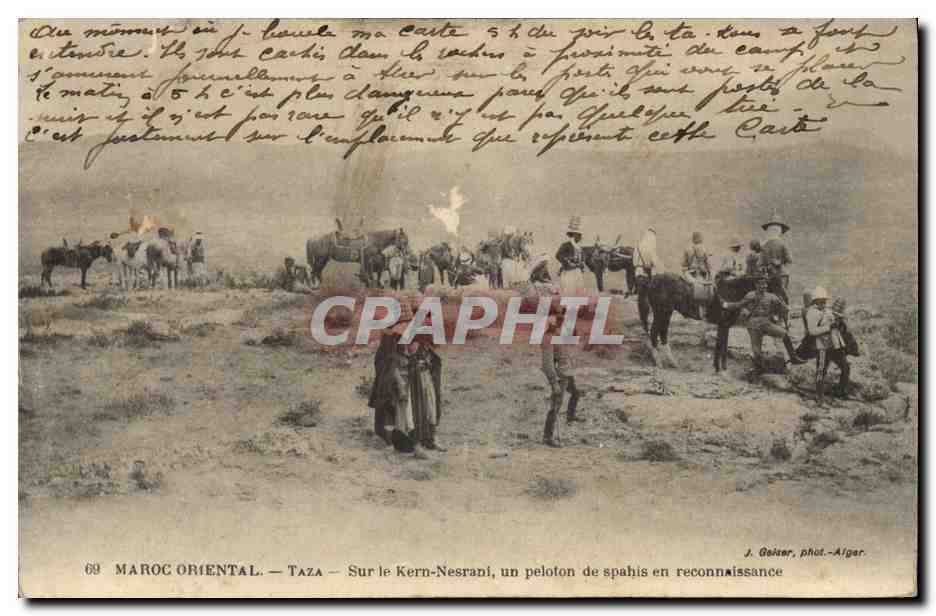 Taza — Auf dem Kern-Nesrani, eine Spahis-Kompanie auf Erkundung — J. Gaisser, photo-Alger