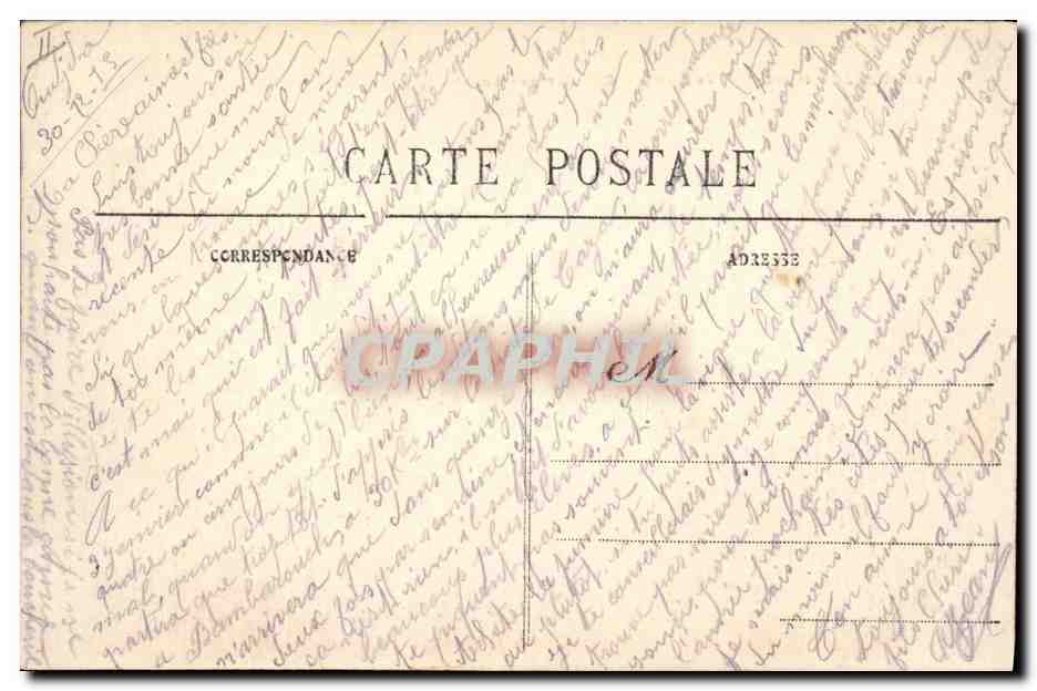 CPA Militaria Oudjda Maroc le camp Quartier des Spahis — Rückseite