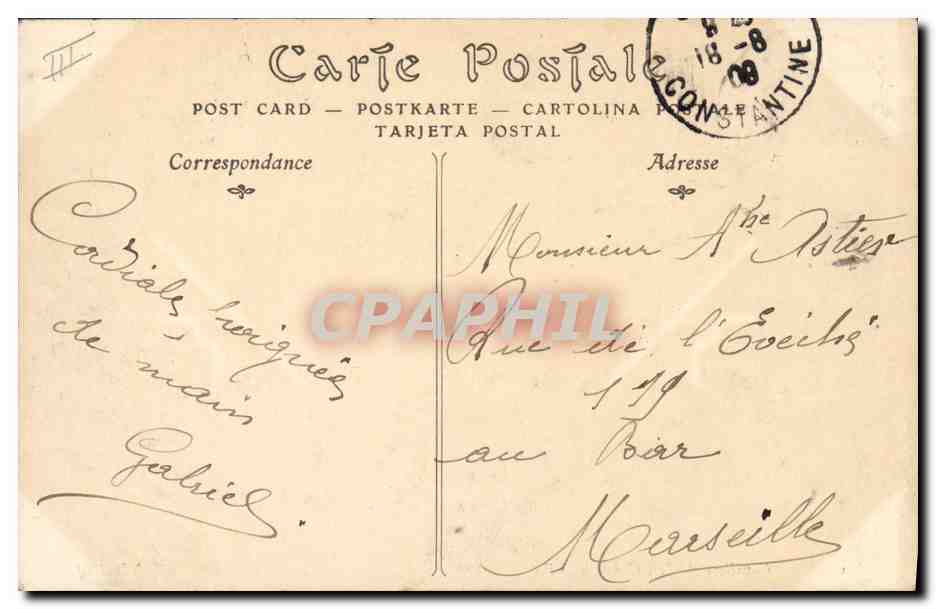 CPA Militaria Cavaliers arabes Goum des Zibans  — Verso
