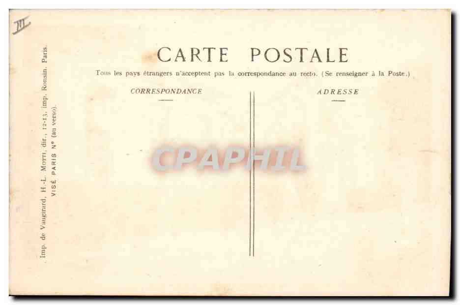 Villers-Cotterets — Officier sortant du rapport — Ed. Pays de France — Achterkant