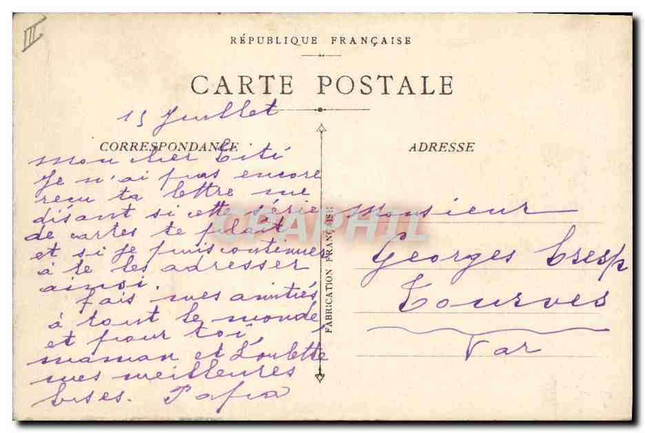 Le Général Von Freise fait prisonnier dans le Nord par les Goumiers Marocains — A.H. Paris — Verso