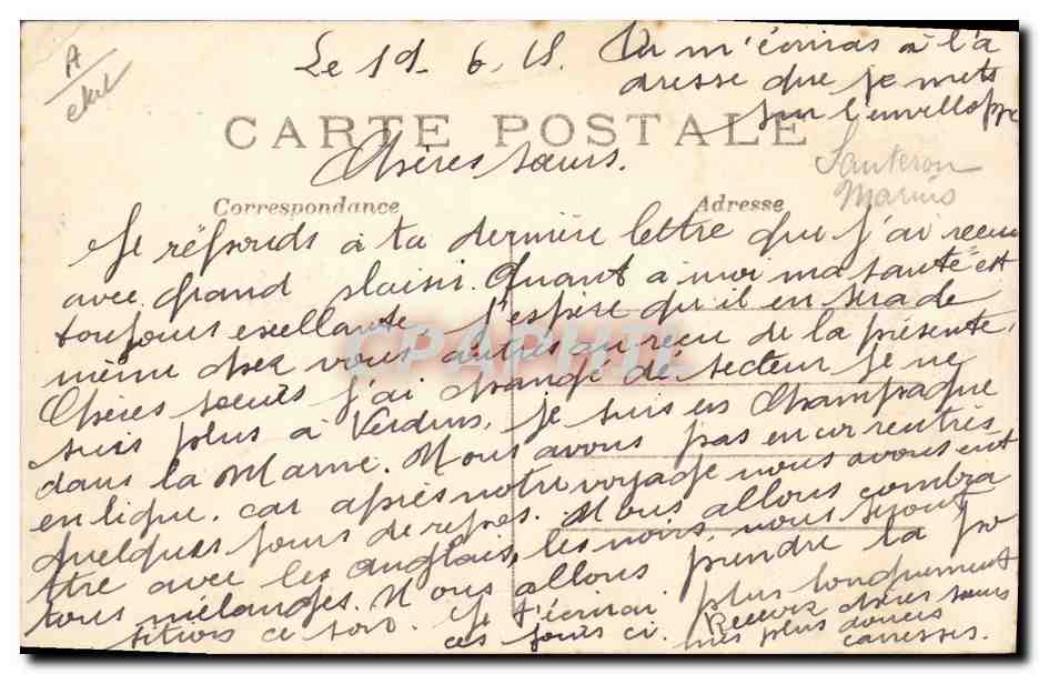 CPA Militaria Goumiers ramenant des prisonniers allemands de Dixmude a Furnes — Rückseite