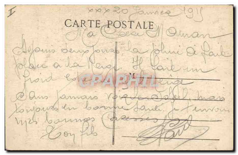 CPA Militaria La Triple Entente La defense de Paris Spahi — Rückseite