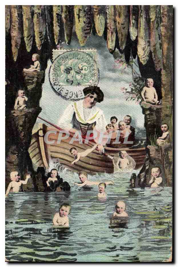 CPA Fantaisie Enfants Femme