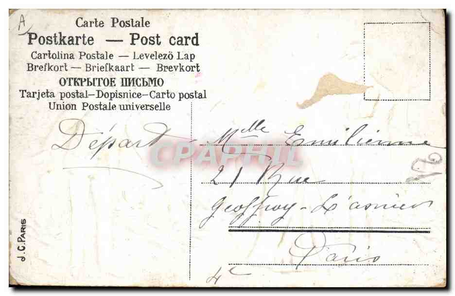 CPA Fantaisie Enfants  — Rückseite