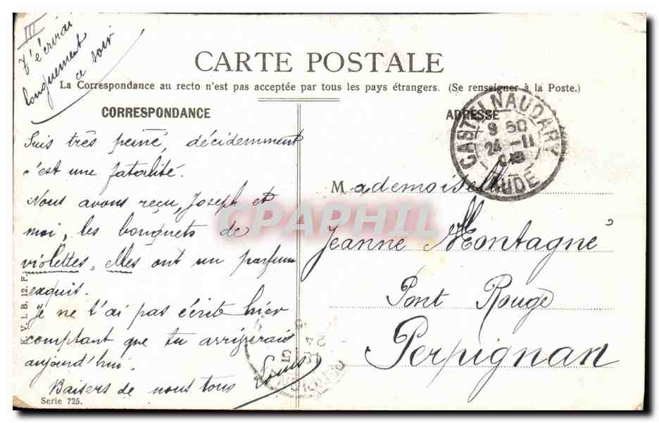 CPA Fantaisie Enfants Femme — Rückseite