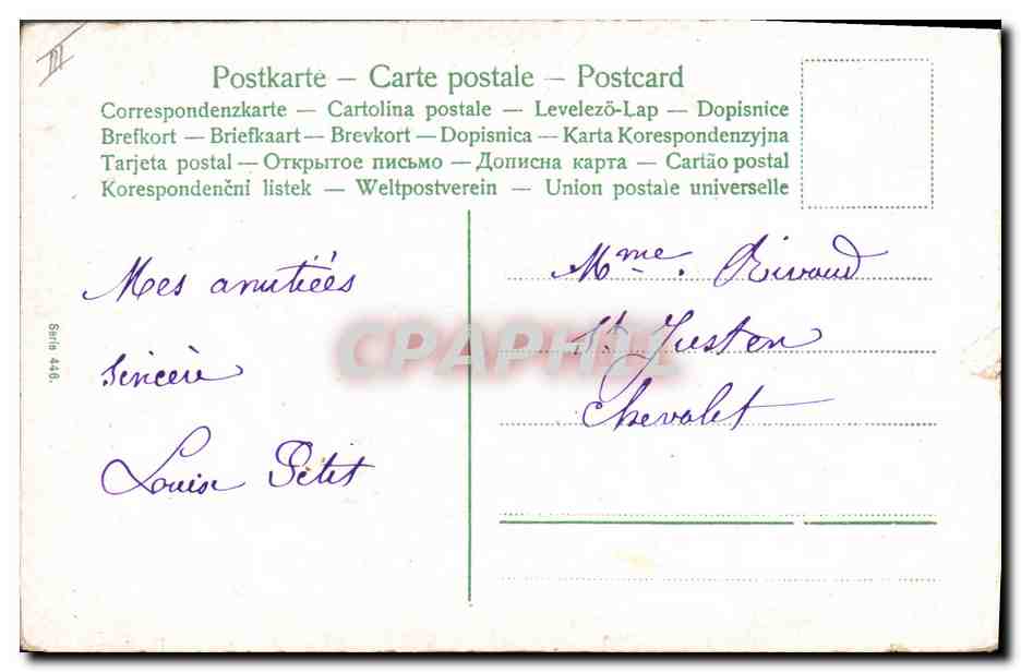 CPA Fantaisie Enfants  — Rückseite